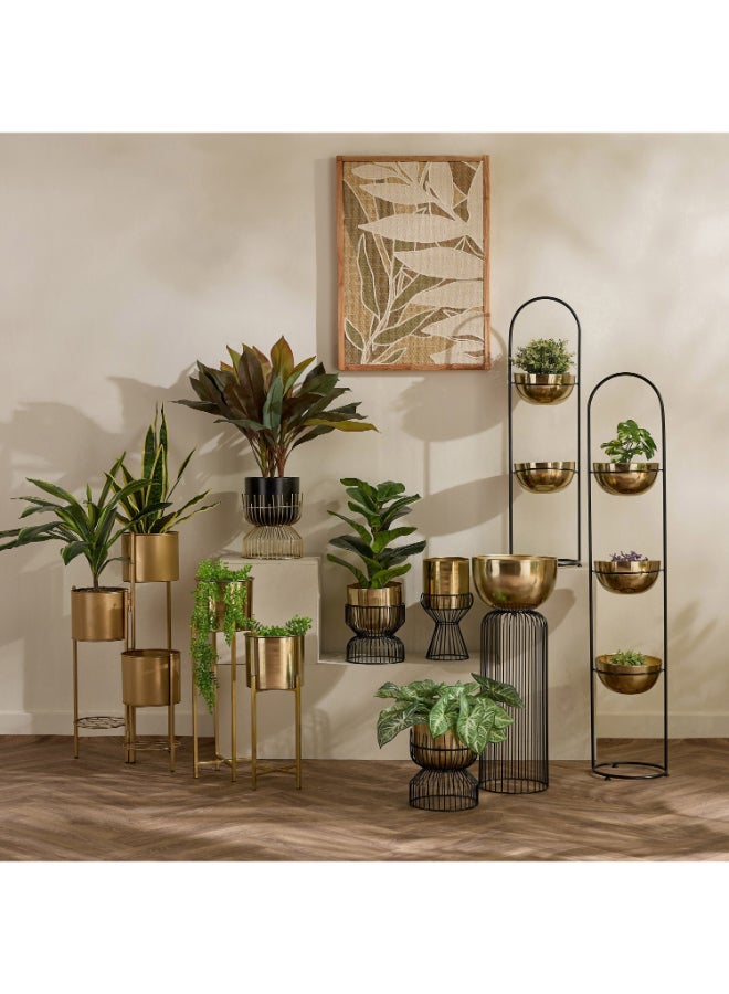 Home Box Metal Planter Stand - Gold - For Indoor Plants - Image 5
